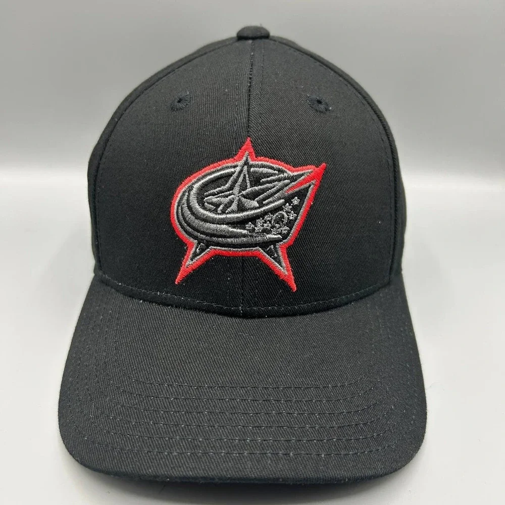 Columbus Blue Jackets Hat Youth Black Embroidered NHL Strap Back Cap Cotton New